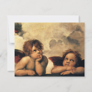 Save The Date Sistine Madonna Anges de Raphaël Mariage
