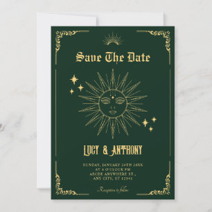 Save The Date Soleil mystique de l'art bohème vintage