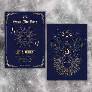 Save The Date Soleil mystique de l'art bohème vintage