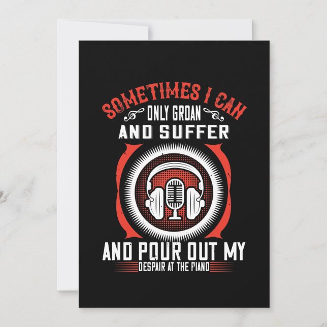 Save The Date Sometimes I Can Only Groan, et Suffer (Devant)