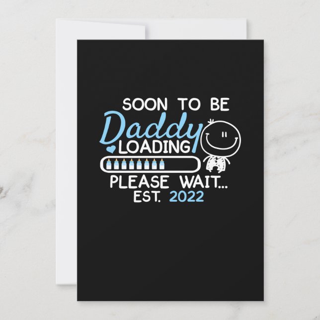 Save The Date Soon to Be Daddy 2022 Father's Day First Time (Devant)