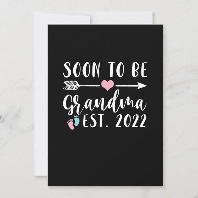 Save The Date Soon To Be Grandma 2022 (Devant)