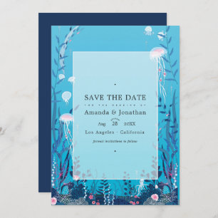 Save The Date Sous la mer Mariage nautique Photo Save the Dat