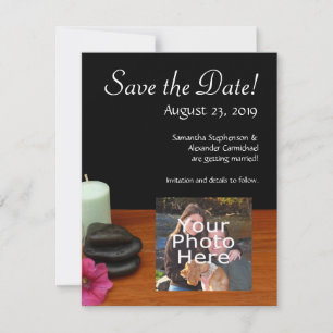 Save The Date Spa/Massage/Pedicure Salon Scène Noir/Couleur