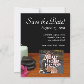 Save The Date Spa/Massage/Pedicure Salon Scène Noir/Couleur