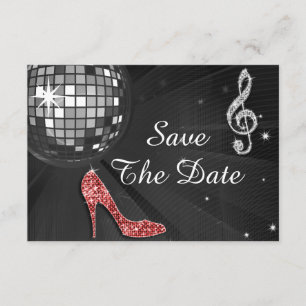 Save The Date Sparkly Stiletto Heel 55e anniversaire Enregistrer