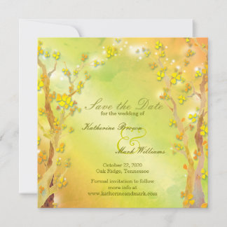 Save The Date Spring Delight Bohemian Wedding Enregistrer la dat