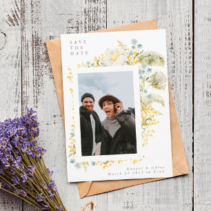 Save The Date Spring Dreams Wild Florals Watercolor Mariage