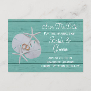 Save The Date Starfish Dollar Sand Enregistrer La Date Mariage