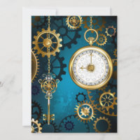 Steampunk Arrière - plan turquoise avec Gears