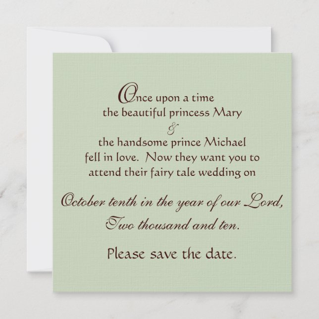 Save The Date Steampunk & Yellow Roses (Devant)