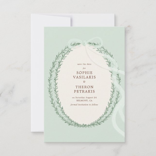 Save The Date Stefana grecque (Devant)