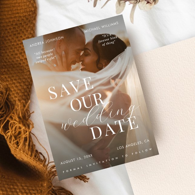 Save The Date Style d'affiche de film pour mariage (Créateur téléchargé)