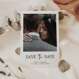 Save The Date Style minimaliste   Une Photo Enregistrer La Date