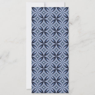 Save The Date Style rétro Motif géométrique bleu