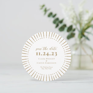 Save The Date Sunburst Modern