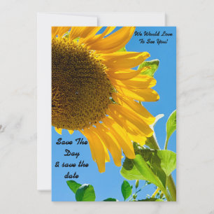 Save The Date Sunflower enregistrer la journée et enregistrer la