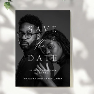 Save The Date Superposition de photo élégante et minimaliste de