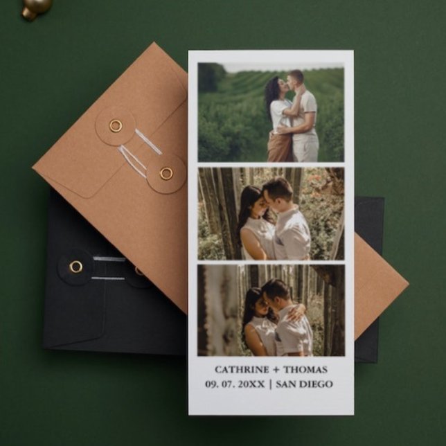Save The Date Superposition pour photobooth de mariage minimalis (Créateur téléchargé)