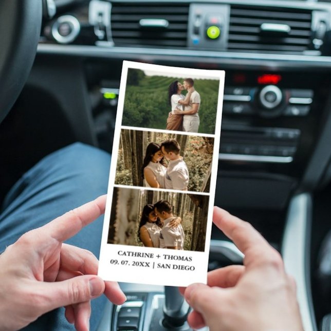 Save The Date Superposition pour photobooth de mariage minimalis (Créateur téléchargé)