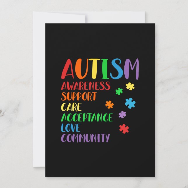 Save The Date Support Acceptance Ally Autism (Devant)