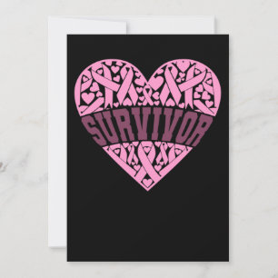 Save The Date Survivor Pink Ribbon Breast Cancer Awareness