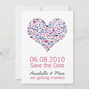 Save The Date Sweet-Heart Enregistrez la Date