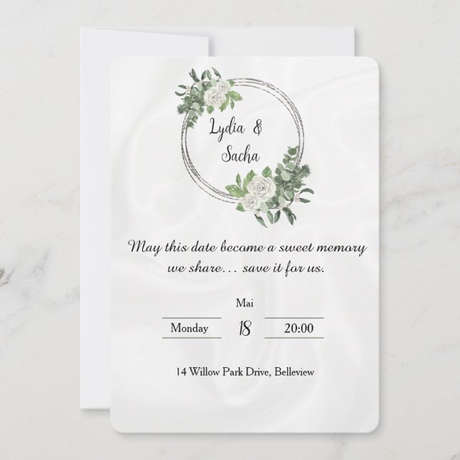 Save the Date – Sweet Memory Invitation (Devant)