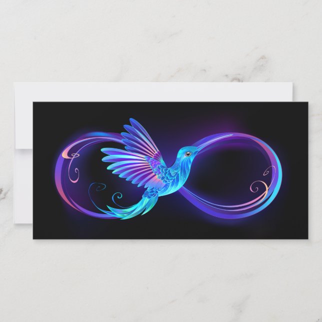 Save The Date Symbole de Neon Infinity par Glowing Hummingbird (Devant)