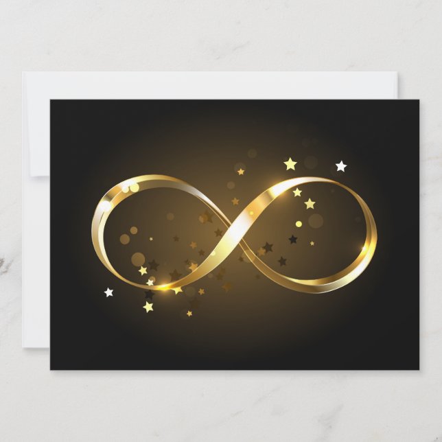 Save The Date Symbole d'infini doré (Devant)