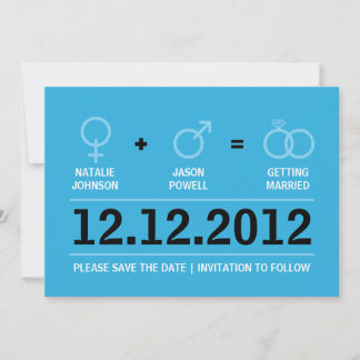 Save The Date Symboles de genre Homme Femme Enregistrer la date