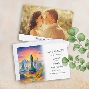 Save The Date Taipei City Taïwan Voyage mariage