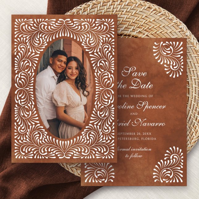 Save The Date Talavera Terracotta Mariage Mexicain (Créateur téléchargé)