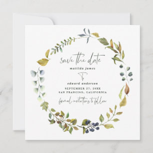 Save The Date Tangerine aquarelle mariage floral enregistrer la