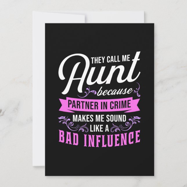 Save The Date Tante Et Mauvaise Influence (Devant)