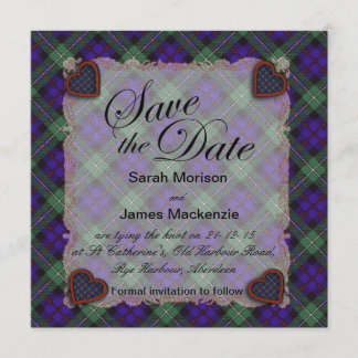 Save The Date Tartan du clan écossais Mackenzie - Plaid