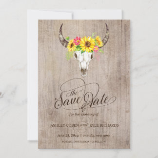 Save The Date Taureau Enregistrer la date