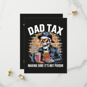 Save The Date Taxe Papa S'assurant que ce n'est pas un squelette