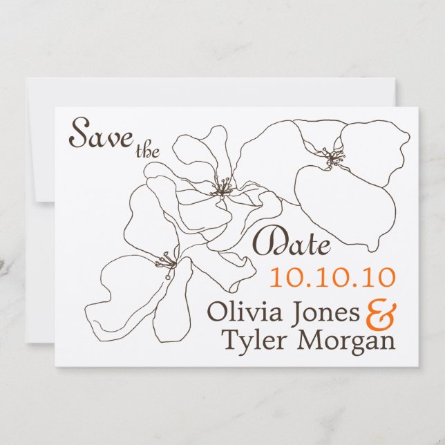 Save The Date {TBA} Classique moderne Enregistrer la date (Devant)
