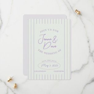 Save The Date Tendance Date de Mariage à Sauvegarder Simple et M
