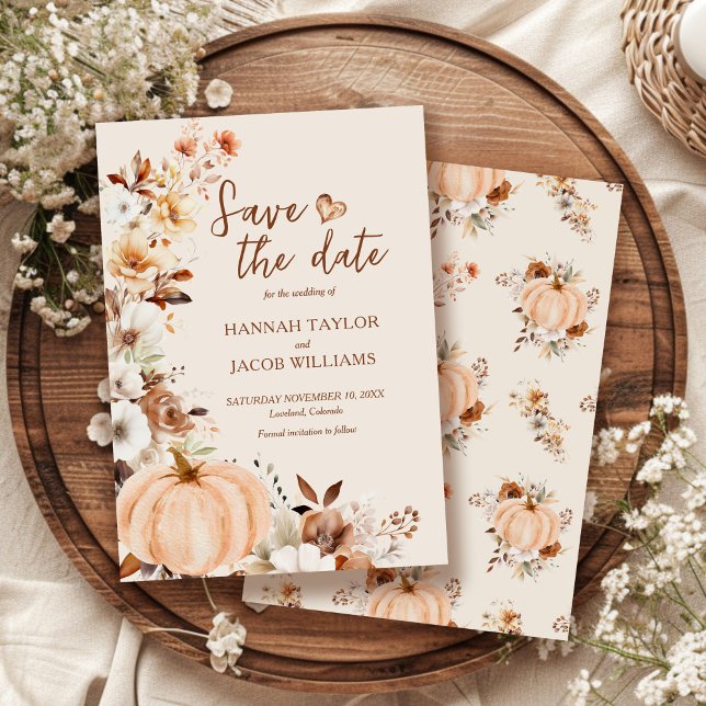 Save The Date Terracotta mariage de automne (Créateur téléchargé)