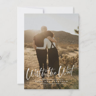 Save The Date Texte de mise en attente Report de la date Enregis