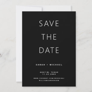 Save The Date Texte De Police Moderne Mariage Uniquement Enregis
