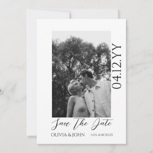 Save The Date Texte et photo élégants et simples