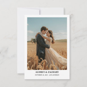 Save The Date Texte romantique et émotionnel, Photo Enregistrer