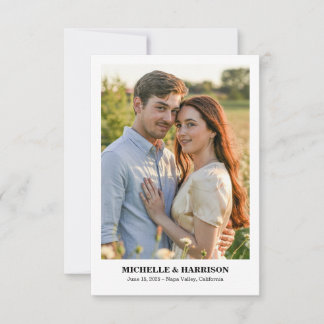 Save The Date Texte Simple, Décontracté et Amusant, Photo d'Anno