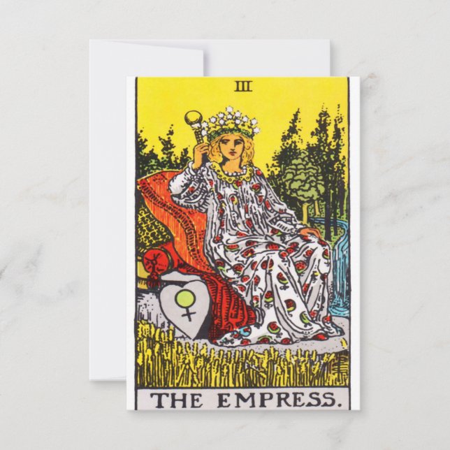 Save The Date The Empress Tarot Card (Devant)