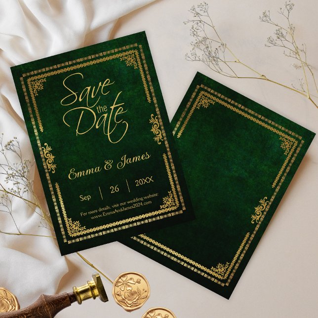 Save The Date Thème de couverture de livre de conte de fées rust (Créateur téléchargé)