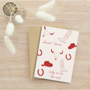Save The Date Thème Mariage Cowboy