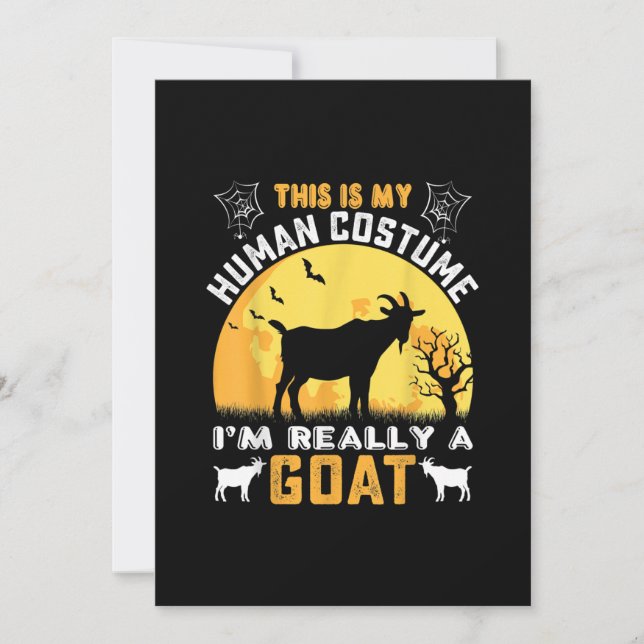 Save The Date This Is My Human Costume Goat Venin (Devant)